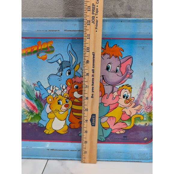 Vintage Wuzzles metal foldable tray 1985 Hasbro Made in USA 80s Disney - Picture 5 of 11